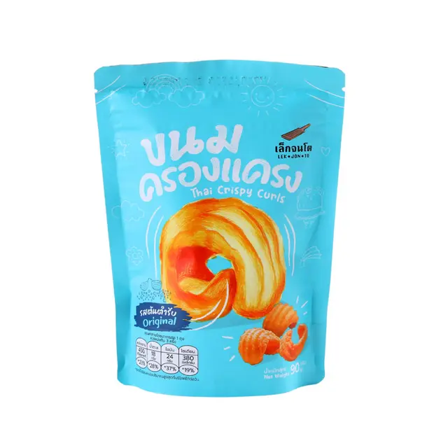 Tongtin Lek Jon To Thai Crispy Curl Original Flavored 90g