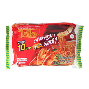 Wai Wai Pad Char Baby Clam Instant Noodles 60g x 10