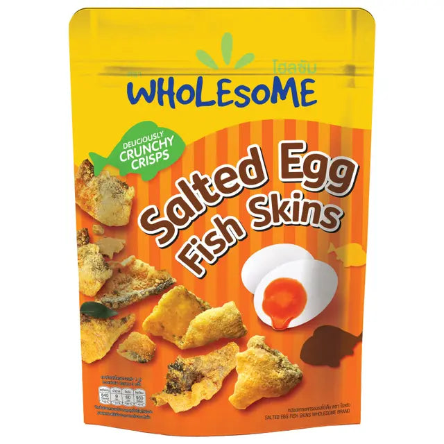 Wholesome Salted Egg Crispy Fish Skin 145g